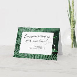 新しいホームノートカードをお祝い カード