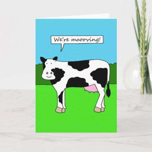 新しいホームハウスプレミスアニメを移動する 案内状 (正面)