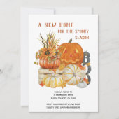 新しいホームハロウィン素朴の移動 案内状 (正面)