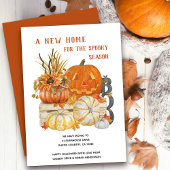 新しいホームハロウィン素朴の移動 案内状