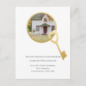 新しいホームハートをテーマにした鍵 案内ポストカード (正面)