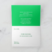 新しいホームバイブル聖句グリーティングカード カード (内部)