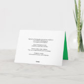 新しいホームバイブル聖句グリーティングカード カード (裏面)