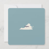 新しいホームバージニア州の引越し案内はがき (裏面)