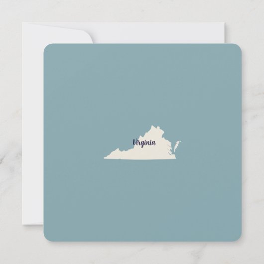 新しいホームバージニア州の引越し案内はがき (裏面)