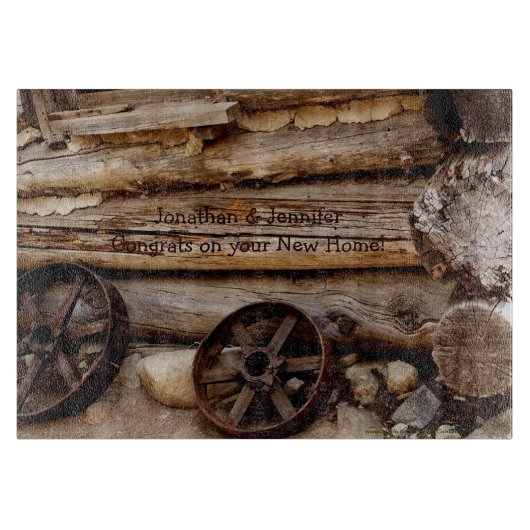 新しいホームパーソナライズされたガラス切断板 カッティングボード (正面)