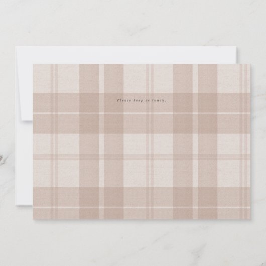 新しいホームパーソナライズされた写真の移動 案内状 (裏面)