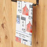 新しいホームパーソナライズされた キッチンタオル<br><div class="desc">オリジナルの水の色絵画の家を特徴とし、このデザインは素敵な引っ越し祝いパーティーギフトユニークを作る。カスタマイズする文字と詳細の変更。オリジナルアートby Nic Squirrell.</div>