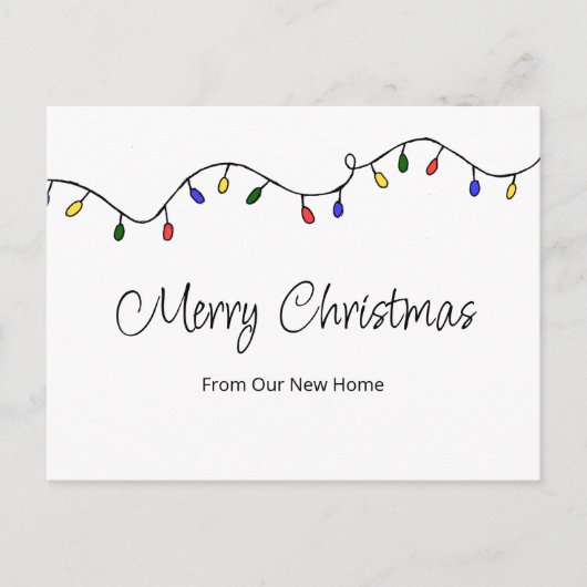 新しいホームフェスティバルクリスマスライト移動 案内ポストカード (正面)