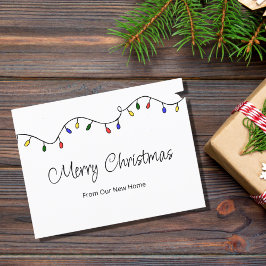 新しいホームフェスティバルクリスマスライト移動 案内ポストカード