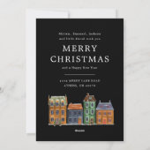 新しいホームフォトカードとスケッチ建物 シーズンカード (裏面)