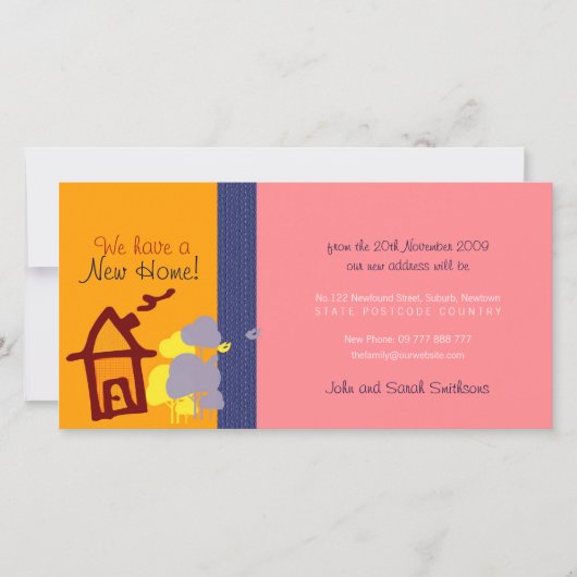 新しいホームフォトカード 案内状 (正面)