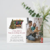 新しいホームフォトクリスマスムービングアナウンスメントカード 招待状 (スタンド正面)