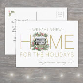 新しいホームフォトクリスマスリースの住所の変更 案内ポストカード