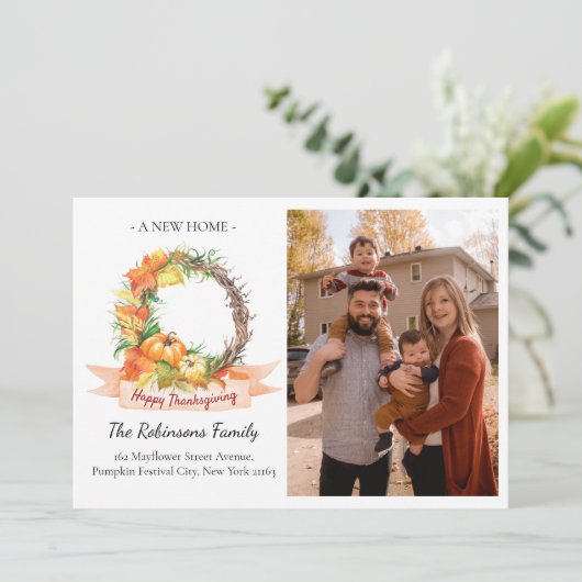 新しいホームフォトサンクスギビングかぼちゃを移動 案内状 (スタンド正面)