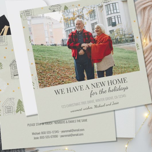 新しいホームフォトパインツリーハウスモーニングアナウンス 案内状