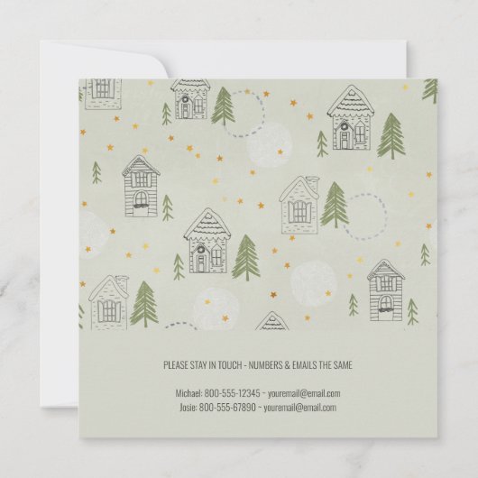 新しいホームフォトパインツリーハウスモーニングアナウンス 案内状 (裏面)