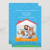 新しいホームフォトフレームのアナウンス 案内状 (正面/裏面)