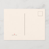 新しいホームフォトムービングからシックなメリークリスマス 案内ポストカード (裏面)