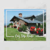 新しいホームフォト引っ越しましたの発表 案内ポストカード (正面)