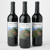 新しいホームフォト引っ越し祝いパーティー ワインラベル (ボトル)