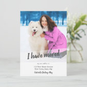 新しいホームフォト移動したブラシスクリプトオーバーレイ 案内状 (スタンド正面)