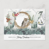 新しいホームフォレストからの喜び自然アドレスの変更 シーズンポストカード (正面)