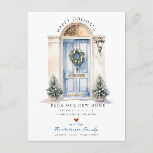 新しいホームフロントドアの移動 案内ポストカード (正面)