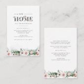 新しいホームフローラアドレスの変更のお知らせ 名刺 (正面/裏面)