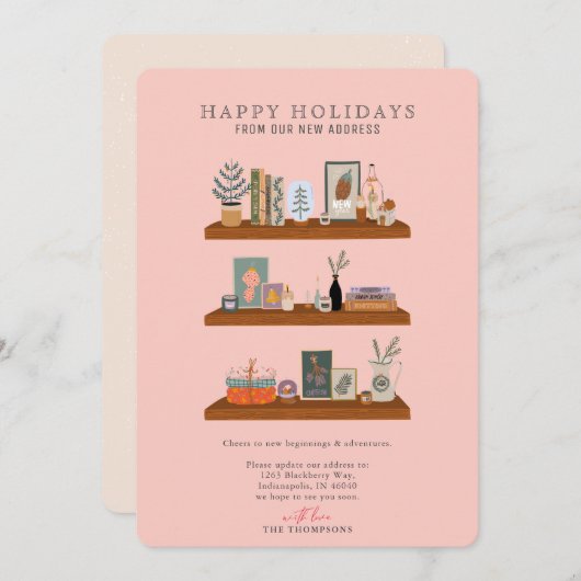 新しいホームホリデーズシェルフサーモン移動のお知らせ シーズンカード (正面/裏面)