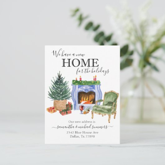 新しいホームホリデーズムービングアナウンスウォーターの色 案内ポストカード (スタンド正面)