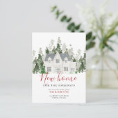 新しいホームホリデー住所の変更のお知らせ ポストカード (スタンド正面)