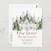 新しいホームホリデー住所の変更のお知らせ ポストカード (正面/裏面)