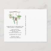 新しいホームボホプラントウォーターカラーファミリームービング 案内ポストカード (裏面)