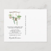 新しいホームボホプラントウォーターカラームービング 案内ポストカード (裏面)