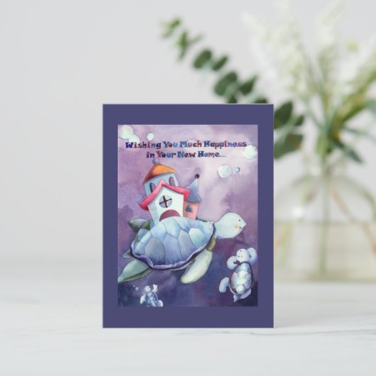 新しいホームポストカードおめでとう 案内ポストカード (スタンド正面)