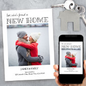 新しいホームミニマリストの写真の移動アナウンス 案内状