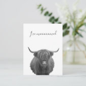 新しいホームムービングアナウンスハイランドカウズ 案内ポストカード (スタンド正面)