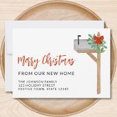 新しいホームメールボックスからのメリークリスマス 案内状
