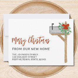 新しいホームメールボックスからのメリークリスマス 案内状