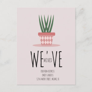 新しいホームモダンアドレスの移動 ポストカード