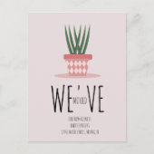 新しいホームモダンアドレスの移動 ポストカード (正面)