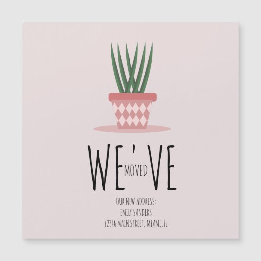 新しいホームモダンアドレスカードの移動 (正面)