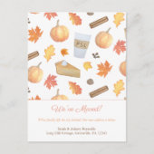 新しいホームモダンウォーターカラー秋事物の移動 案内ポストカード (正面)