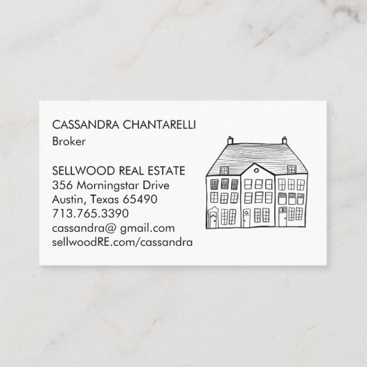 新しいホームモダンエステートブローカー代理人の住宅ローン 名刺 (裏面)