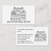 新しいホームモダンエステートブローカー代理人の住宅ローン 名刺 (正面/裏面)