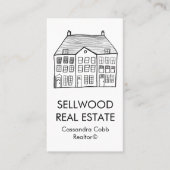 新しいホームモダンエステート実在ブローカーエージェント不動産仲介業者 名刺 (正面)