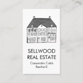 新しいホームモダンエステート実在ブローカーエージェント不動産仲介業者 名刺 (正面)