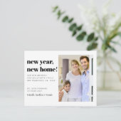 新しいホームモダン写真の引越し案内はがき 案内ポストカード (スタンド正面)