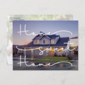 新しいホームモダン写真動画の発表記事 ポストカード (正面/裏面)